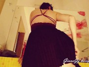 While Measuring Panties Found A Dildo And Jerk Off A Hairy Bush GinnaGg