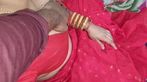 (PART-1) Red Saree Bangladeshi best sex video 2025. Full Bangla voice hard fuck in wife