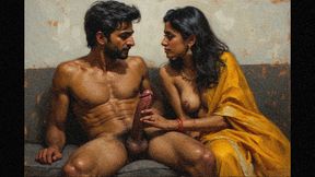 My neighbour aunty Sunitha called me to her home to suck my big dick and take my cock deep inside her wet pussy