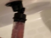 My big dick maxing out a clear fleshlight