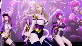 [MMD] GirlsDay - something StripVers. Ahri Akali Evelynn Kaisa 3D Uncensored Naked