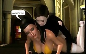 3D anime futa hot poked from behind