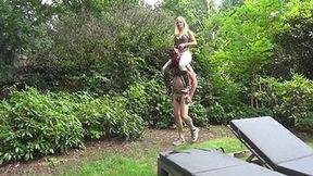 Shoulder Ride in My Private Garden - 1 - MP4