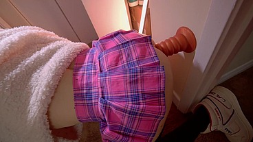 Sissy anal training with gaping this tight hole