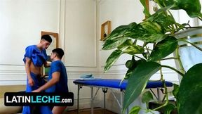 Latin Leche Cute Twink Assistant Cesar Rose Takes Care Of Horny Latino Doctor In Uniform Ferfroma