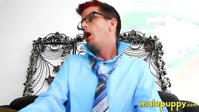 ”P-O-V of kinky nanny Jeff Drizzle putting make up on you”