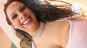 Gianna Michaels Has Stiff Cock In Partially Shaved Pussy