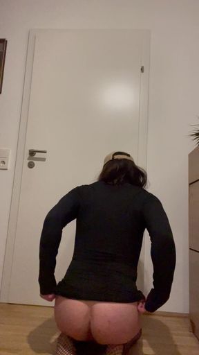 Crossdressing Femboy Lingerie Butthole