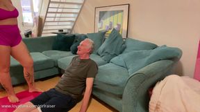 Jenny 05 - Couch Scissor Session with Rear, Side, Front, and Reverse Headscissors