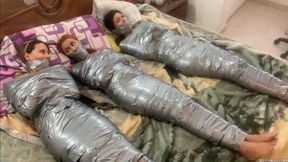The Cursed Egyptian Amulet Turned All Three Friends Into Barefoot Wrapped Up Duct Tape Mummies!