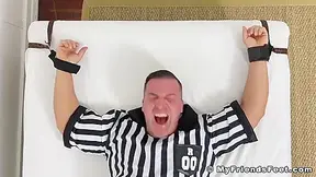 Muscle Hunk Tormented With Hot Tickling While Being Tied Up