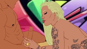 Big booty TS bombshell Rayalla gives the best blowjobs and knows how to ride a bbc