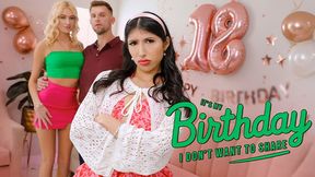 Penelope's 18th Bday Gift: Skyler's Dripping Wet Throat-Twisting Frenzy, Only For 1 Thing: Cum