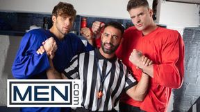 GUYS - Malik Delgaty And Dom King Lodge Their Differences By Dual Poking Referee Mateo Zagal