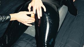 He Jerks My Pussy with a Finger in the Ass