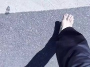 Walking Barefoot for 5.6 km: From Clean to Dirty Soles - POV Trekking