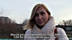 Euro hottie Rides Dick Outdoors like a Pro with her pierced pussy and trimmed pussy