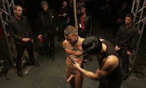 Halloween humiliation, his tight ass grips everything like a vice