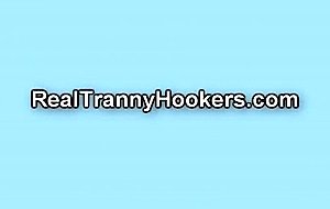 Dude is happy with titty shemale stuffing