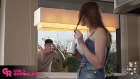 Ethan O'Prai's Russian rimming rut destroys petite girl's tight ass