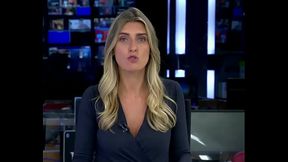 Joana Treptow - Jornal da Band - Flagra mostrou sem querer seus lindos seios AO VIVO!!! (14.06.21)