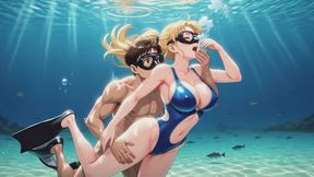 Open Water Fake Rescue: Breath Control Training