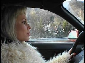 Blonde slut is showing her dirty minds to stranger