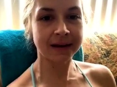Amateur blond girl with big boobs getting fucked
