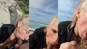 une bonne fellation au bord de mer