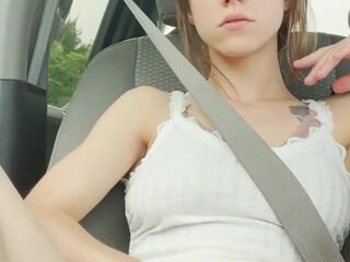 Public Squirt in Car