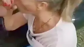 Verified Amateurs In Amateur Stepmom Sucking Off Penis On The Parking By The Outdoors Road. Outside Sock Sucking Off And Jizzed