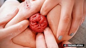 EXL-30: Amazing Skinny Babe has a Beautiful Rosebutt and Self-Fists her Asshole! ExtremeLatina Full Scene EXL-030