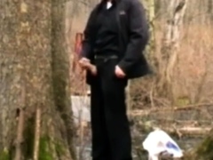 daddy alone outside