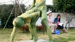 Painted Public Statue Sex Scene Uncovered – Explicit Footage 6