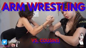 4K Ziva Fey - Arm Wrestling Ayuko Fey Behind Bars