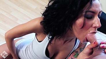 The Inked Asian College Babe Meets A Horny Stud