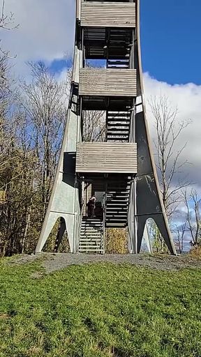 Gay Outdoor Blowjob in the Observation Tower