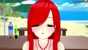 parasoul bikini - red pov - skullgirls - full & full pov on sheer & ptrn: fantasyking3