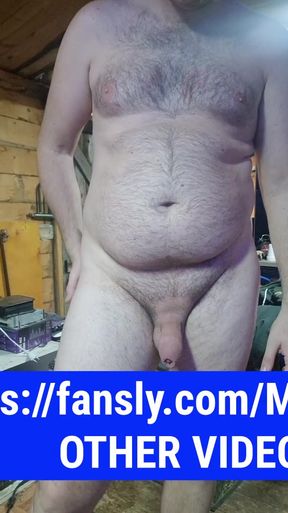 I'm all naked in my little wooden house