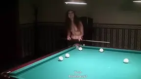 Woman with tiny whoppers fuck at pool