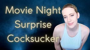 Movie Night Surprise Cocksucker (Make Me Bi / Encouraged Bi)