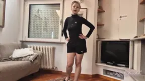 Aunt Judy's busty amateur MILF Wanilianna gets hornier during her workout.