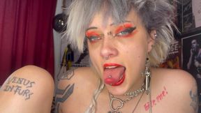 mouth tour goth girl lipstick
