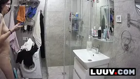 LUUV. A tattooed girl accidentally streams her shower to her followers