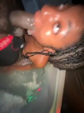 Omg This Big Black Cock Got Me so Wet Fuck Deep in My Belly