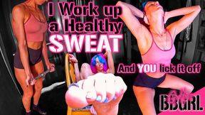 Lift and Tease - I work up a sweat, and you lick it off - (silent femdom ignore-pov)