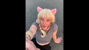 ROLLERSKATING CATGIRL FARAH FATHERLESS LOVES BUKAKI (Subscribe to my onlyfans)