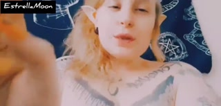 Elf smoking a cigarette