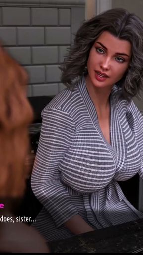 Milfs of Sunville #4 - Johannes played with himself in the shower ... Johannes imagined Mrs. Morris in her underwear&hellip;   Clip 3