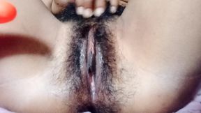 Indian Desi Girl Pussy Playing with Carrot